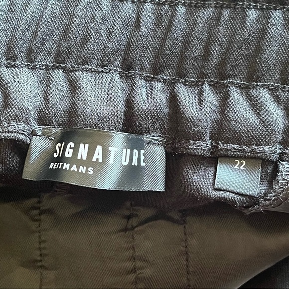 Reitmans Signature Black Tie Belt Wide Leg Pants Size 22 - Picture 7 of 10